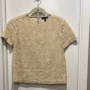 Belstaff Tan Lace Top